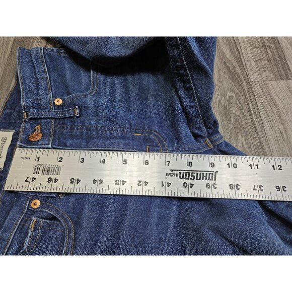 Madewell Jeans Womens 27 Blue High-Rise Skinny Raw Hem Stretch Denim - Picture 13 of 14